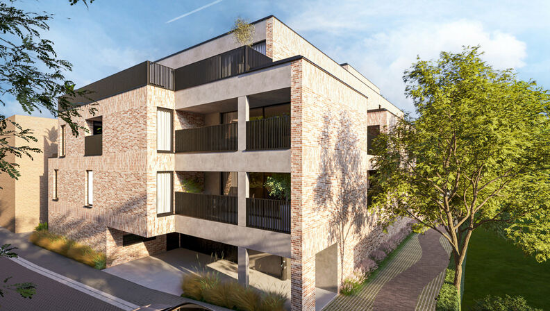 Residentie De Motte, een exclusieve woonervaring in een rustige, doch dynamische omgeving. Gelegen in de Hulstraat in de dorpskern van Hoeselt en omringd door groen, biedt deze residentie een prachtig uitzicht op het Mottepark. Hier geniet u van de perfec