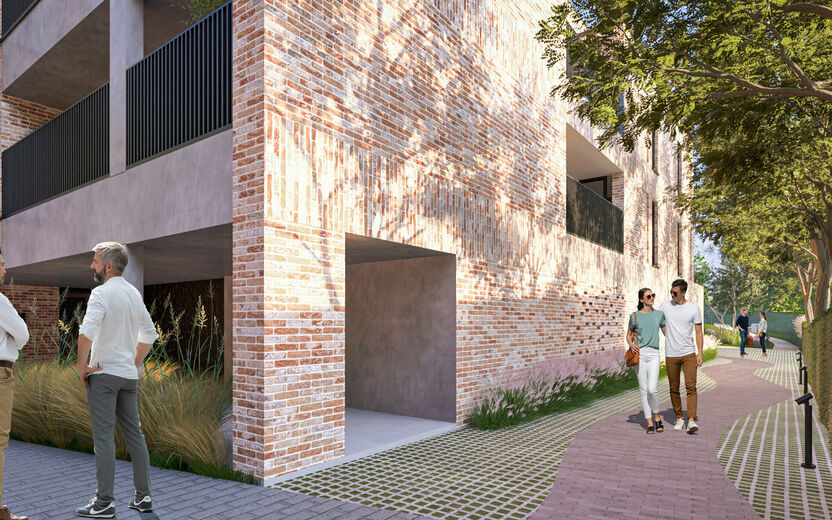 Residentie De Motte, een exclusieve woonervaring in een rustige, doch dynamische omgeving. Gelegen in de Hulstraat in de dorpskern van Hoeselt en omringd door groen, biedt deze residentie een prachtig uitzicht op het Mottepark. Hier geniet u van de perfec